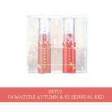 04 マチュアオータム&05 センシュアルレッド | DEWY GEL GLOW | COSME Re:MAKE