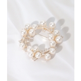 ホワイト | 【フォーマル対応】ブローチ２５ | ikka 