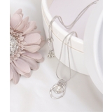 シルバー | ツイストリングネックレス | ikka 