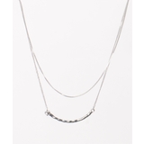 カーブメタル2連ネックレス | ikka  | 詳細画像8 