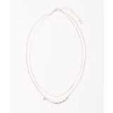 カーブメタル2連ネックレス | ikka  | 詳細画像2 