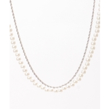 シルバー | チェーンパール2セットネックレス | ikka 