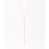 パール付きY字ネックレス | ikka  | 詳細画像1 