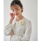 【フォーマル対応】コサージュ付きパールネックレス2 | ikka  | 詳細画像2 