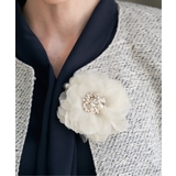 オフホワイト | 【フォーマル対応】フラワーコサージュ | ikka 