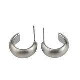 マットシルバー | 【CRAIFE】痛くない イヤリング ピアス 金属アレルギー対応 両耳セット | CRAIFE