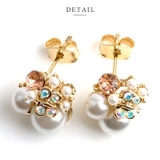 パヴェ ピアス レディース | CREAM-DOT | 詳細画像4 