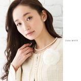 コサージュ フラワー フェイクパール | CREAM-DOT | 詳細画像6 