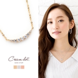 ネックレス クレッセント ビジュー | CREAM-DOT | 詳細画像1