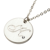 シルバー：K | ネックレス イニシャル ビジュー | CREAM-DOT