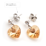 ティアドロップピアス 多面カットピアス ハート型ピアス | CREAM-DOT | 詳細画像9 
