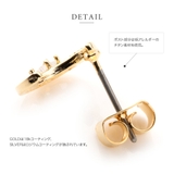 ピアス 18kコーティング チタンポスト | CREAM-DOT | 詳細画像5