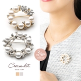 全3タイプ ブローチ フォーマル | CREAM-DOT | 詳細画像1 