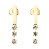 B：ゴールド | 選べる イヤリング ピアス | CREAM-DOT