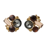 ブラウングレー | ピアス チタンポスト 低アレルギー | CREAM-DOT