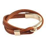 キャメル | ブレスレット 本革 牛革 | CREAM-DOT