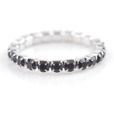 ブラック | テニスリング 指輪 レディース | CREAM-DOT