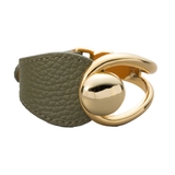 カーキ | バングル ブレスレット リアルレザー | CREAM-DOT