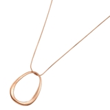 ピンクゴールド | ステンレス製 ネックレス ロングネックレス | CREAM-DOT