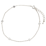 シルバー | アンクレット 18kコーティング 金属アレルギー | CREAM-DOT