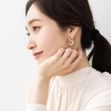 ステンレス製 ピアス フープピアス | CREAM-DOT | 詳細画像6