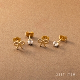 2点セット ステンレス製 ピアス | CREAM-DOT | 詳細画像1 