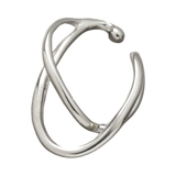 シルバー | ステンレス製 イヤーカフ 金属アレルギー | CREAM-DOT