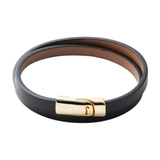 ブラックゴールド | ブレスレット レディース 本革 | CREAM-DOT