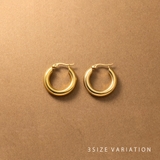 ステンレス製 選べる3サイズ ピアス | CREAM-DOT | 詳細画像1 