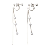 シルバー | イヤリング レディース ステーションパール | CREAM-DOT