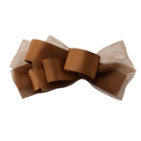 ブラウン | バレッタ リボン アシンメトリー | CREAM-DOT