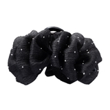 ブラック | バンスクリップ ヘアクリップ シフォン | CREAM-DOT