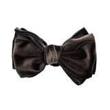 ブラウン | バナナクリップ ベロア リボン | CREAM-DOT