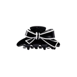 ブラック | バンスクリップ ヘアクリップ リボン | CREAM-DOT