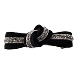 ブラック | バレッタ リボン ベロア | CREAM-DOT