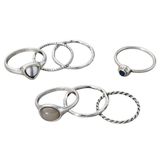 シルバー | 金属アレルギー対応 7点セット リング | CREAM-DOT