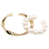 ゴールド | 2点セット イヤーカフ レディース | CREAM-DOT