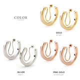 イヤリング 18kコーティング ノンホールピアス | CREAM-DOT | 詳細画像3 