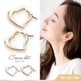 ピアス フープピアス 18kコーティング | CREAM-DOT | 詳細画像1