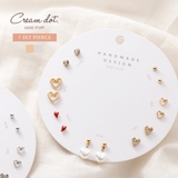 7点セット ピアス チタンポスト | CREAM-DOT | 詳細画像1