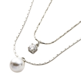 シルバー | 2点セット ネックレス レディース | CREAM-DOT