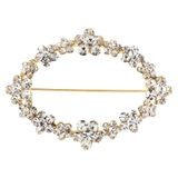 B：ゴールド | 選べる2サイズ ブローチ フォーマル | CREAM-DOT