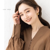 ピアス 18kコーティング チタンポスト | CREAM-DOT | 詳細画像9 