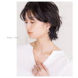 ピアス 18kコーティング チタンポスト | CREAM-DOT | 詳細画像11 