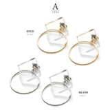 ピアス 18kコーティング チタンポスト | CREAM-DOT | 詳細画像4 