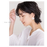 ピアス 18kコーティング チタンポスト | CREAM-DOT | 詳細画像7 