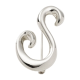 S | ブローチ イニシャル アルファベット | CREAM-DOT