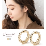 カフイヤリング フープイヤリング レディース | CREAM-DOT | 詳細画像1 