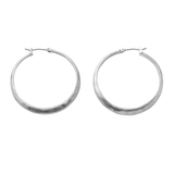 シルバー | 金属アレルギー対応 ピアス フープピアス | CREAM-DOT