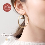 金属アレルギー対応 ピアス フープピアス | CREAM-DOT | 詳細画像1 